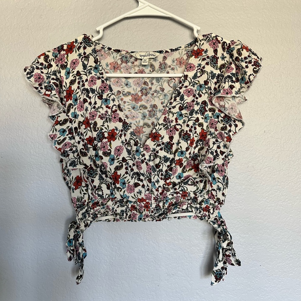 Speechless Floral Crop Top
